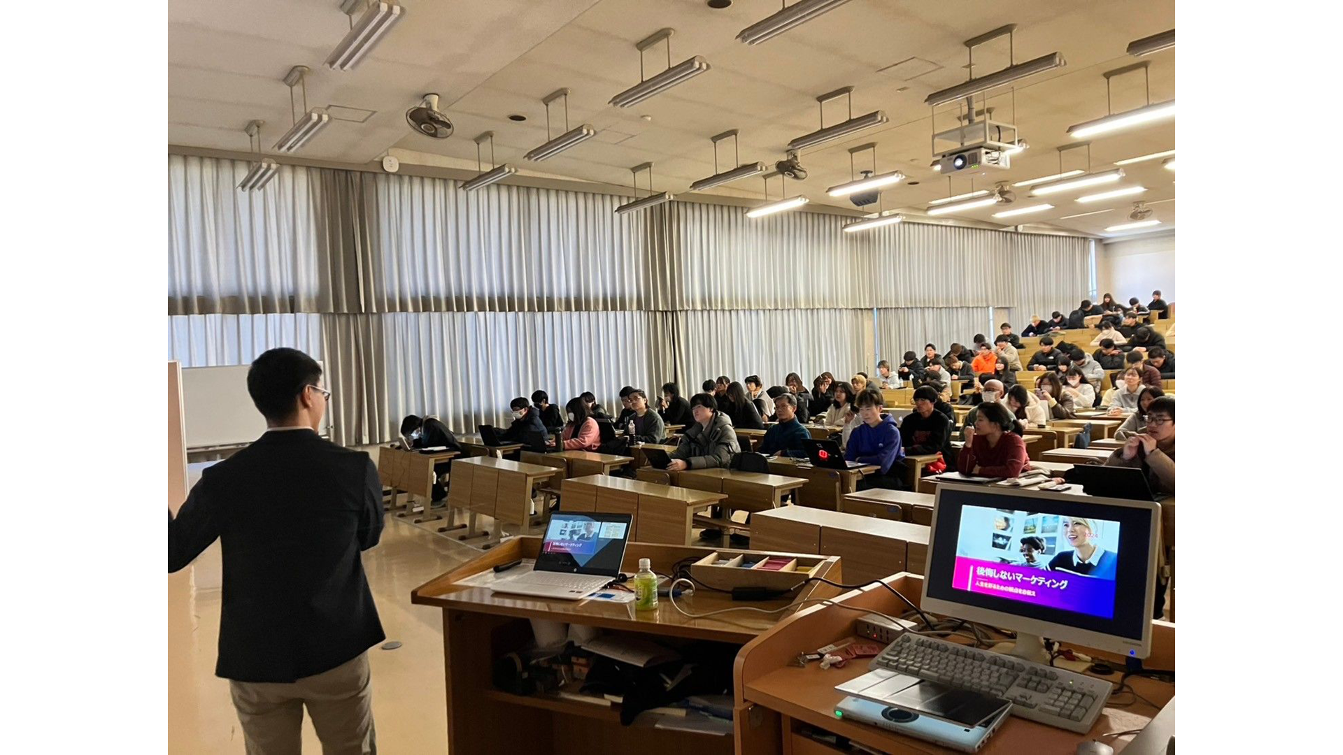 岡山商科大学 経営学部開講科目 マーケティング論Ⅱで講演